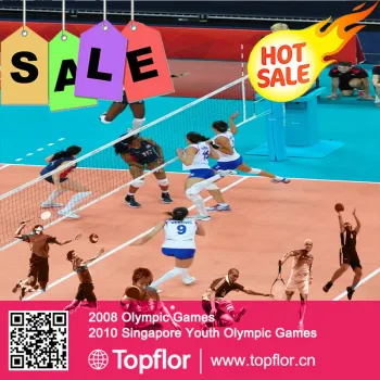 Anti-slip/Anti-agging Waterproof plastic badminton flooring manufacturer