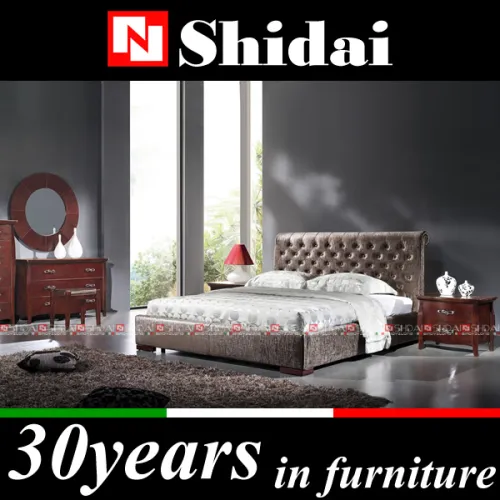 B85 Solid Wood Bedroom Furniture / Solid Wood Malaysian Furniture