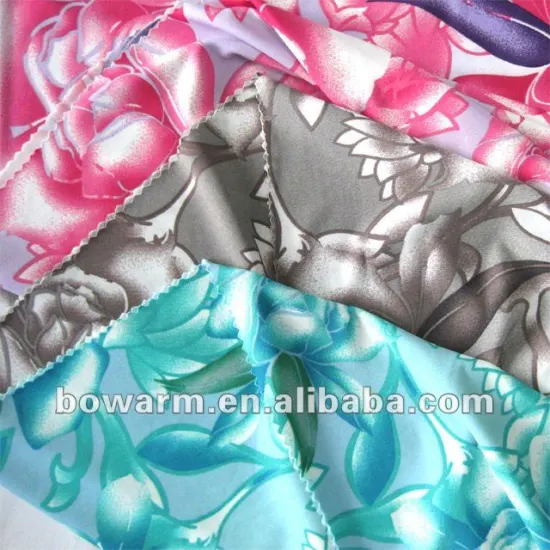 100% Semi-Combed Cotton Flower Printed Fabric