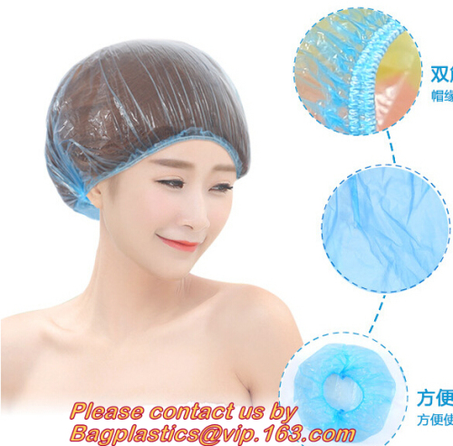 Elastic caps, EAR WATER CAP, Shower caps, Hair Salon Disposable, Clear Spa CAP, Home Shower Bathing Elastic Cap