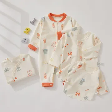 100% Cotton Long Sleeve Organic Baby Rompers - Newborn Baby Clothes Wholesale
