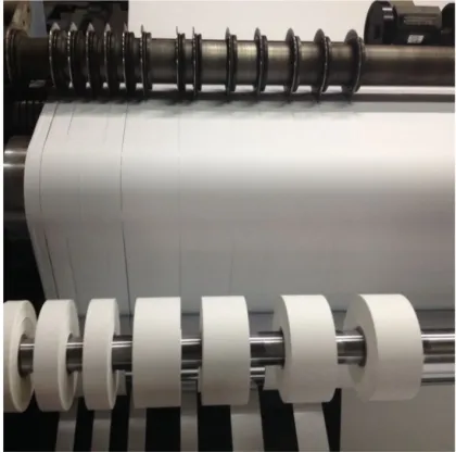 Wholesale Hand Tearable Ribbon 100% Nylon Acetate Easy Tear Custom Size Nylon Fabric Taffeta Roll for Care Label