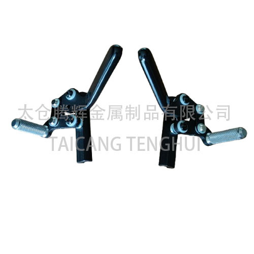 Freio de cadeira de rodas com alça de plástico com trava de segurança