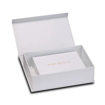 White Luxury Brand Cardboard Cosmetics Foldable Box