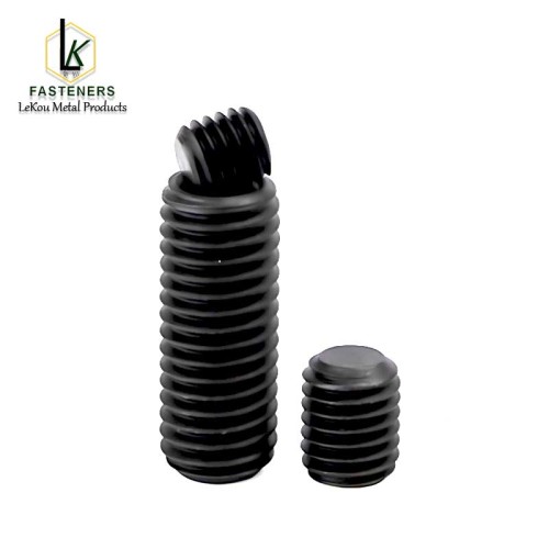 Установачныя шрубы з плоскім наканечнікам і шасціграннікам