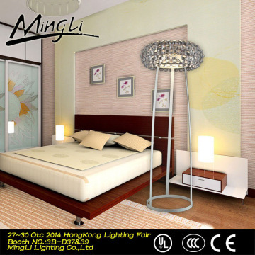 latest Modern American style Crystal Glass Floor Lights