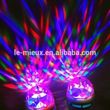 High Quality E14/E27 Full Color Rotating Dancing Lamp