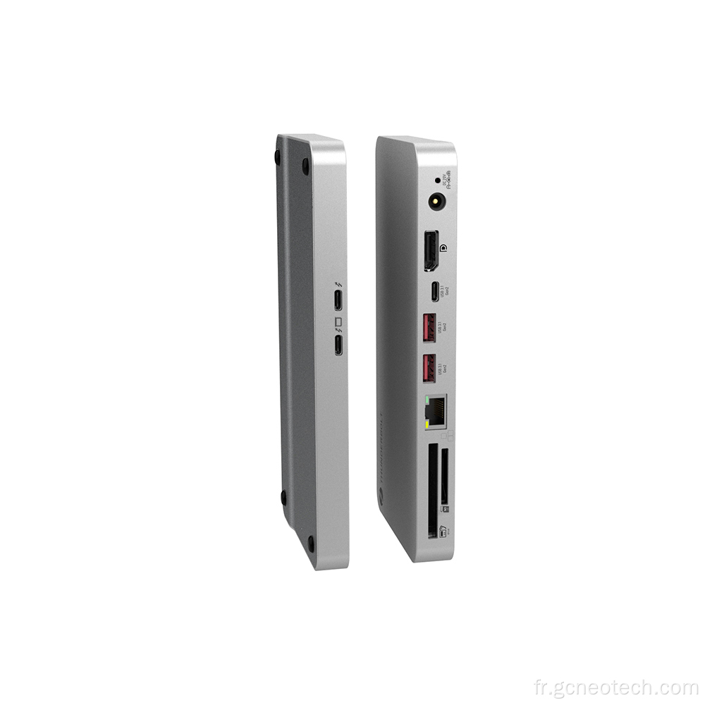 Thunderbolt 4 Station d'amarrage de 40 Gops Transfert de grande vitesse