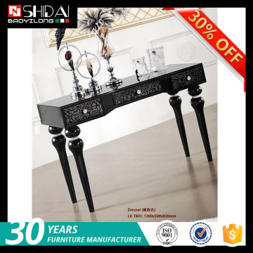 On sale wooden dressing table designs black rose dresser LV-T801