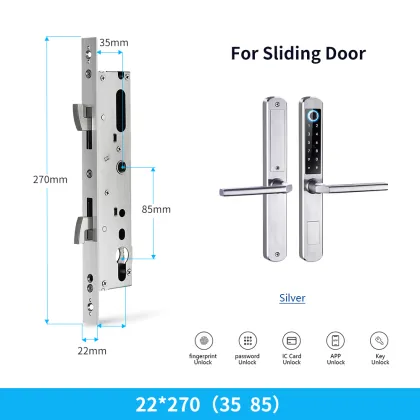 Tuya Smart TTlock Slim Aluminium Door Smart Lock