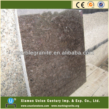 New brown granite tile flooring