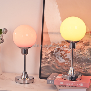 Factory New Indoor Touch Glass LED Cordless Rechargeable Table Lamp