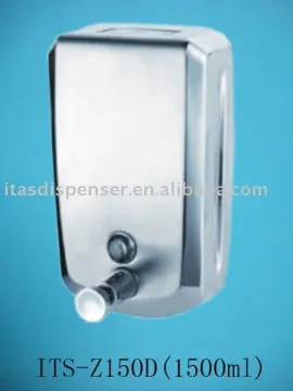 Stainless steel liquid soap dispenser