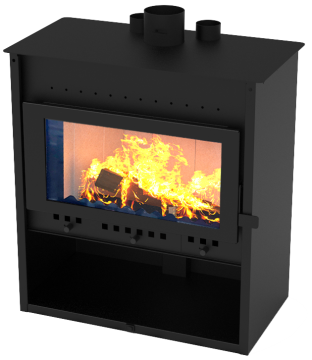 PINCHENG 19kw Ducted Air Wood Burning Stove with Ventilation