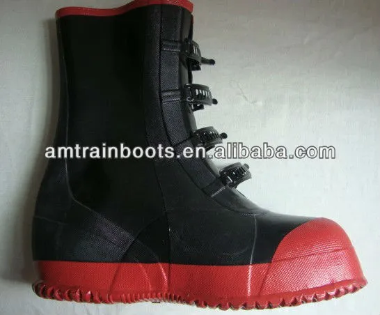 5 Buckle Rubber Over-shoe Boots
