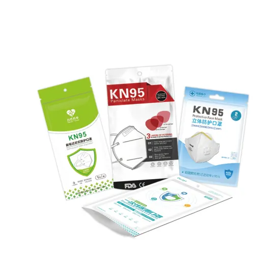 Disposable Medical Protective Mask Packaging Bag Frosted Ziplock Bag Custom