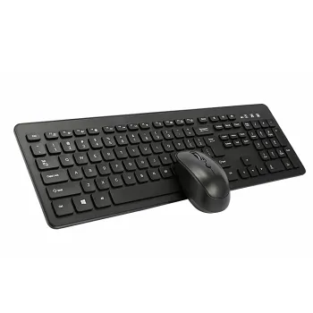 2.4G Wireless Keyboard and Mouse Combo: 108-Key Ultra Thin Membrane Keyboard & Wireless Mouse
