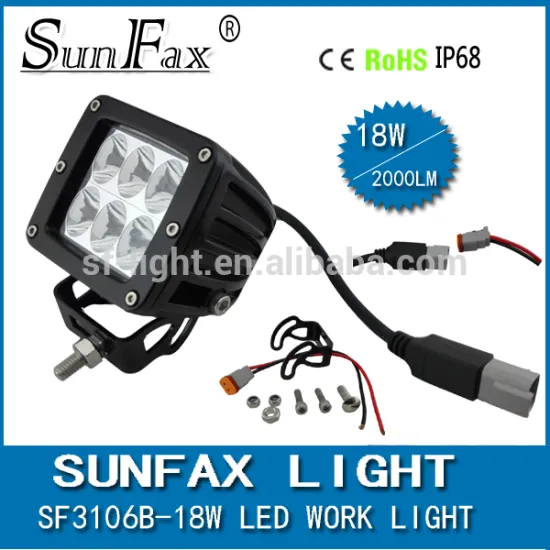 SUNFAX cube led work light 18watt for Jeep C REE 18w led offroad light pods