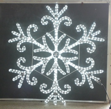 Hot Selling Outdoor LED 2D 3D Christmas Decorative Snowflake Motif Lights