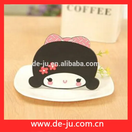 Sweety Head Shaped Silicone Cup Mat Pad Table Protector