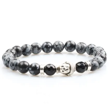 buddha bracelet jewelry 2018 wholesale hot product 8mm natural stone bead men charm bracelets