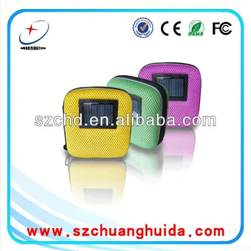solar mp3 speaker with EVA pouch