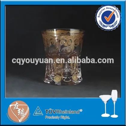 China luxury golden scotch whisky glass
