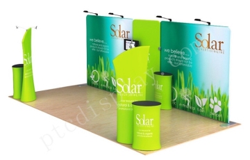 Straight steel frame display banner