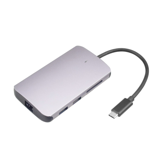 TIPO C PARA HDMI / SD / TF / USB3.0 / PD / LAN