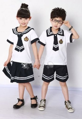 fashional cotton summer primary school uniforms