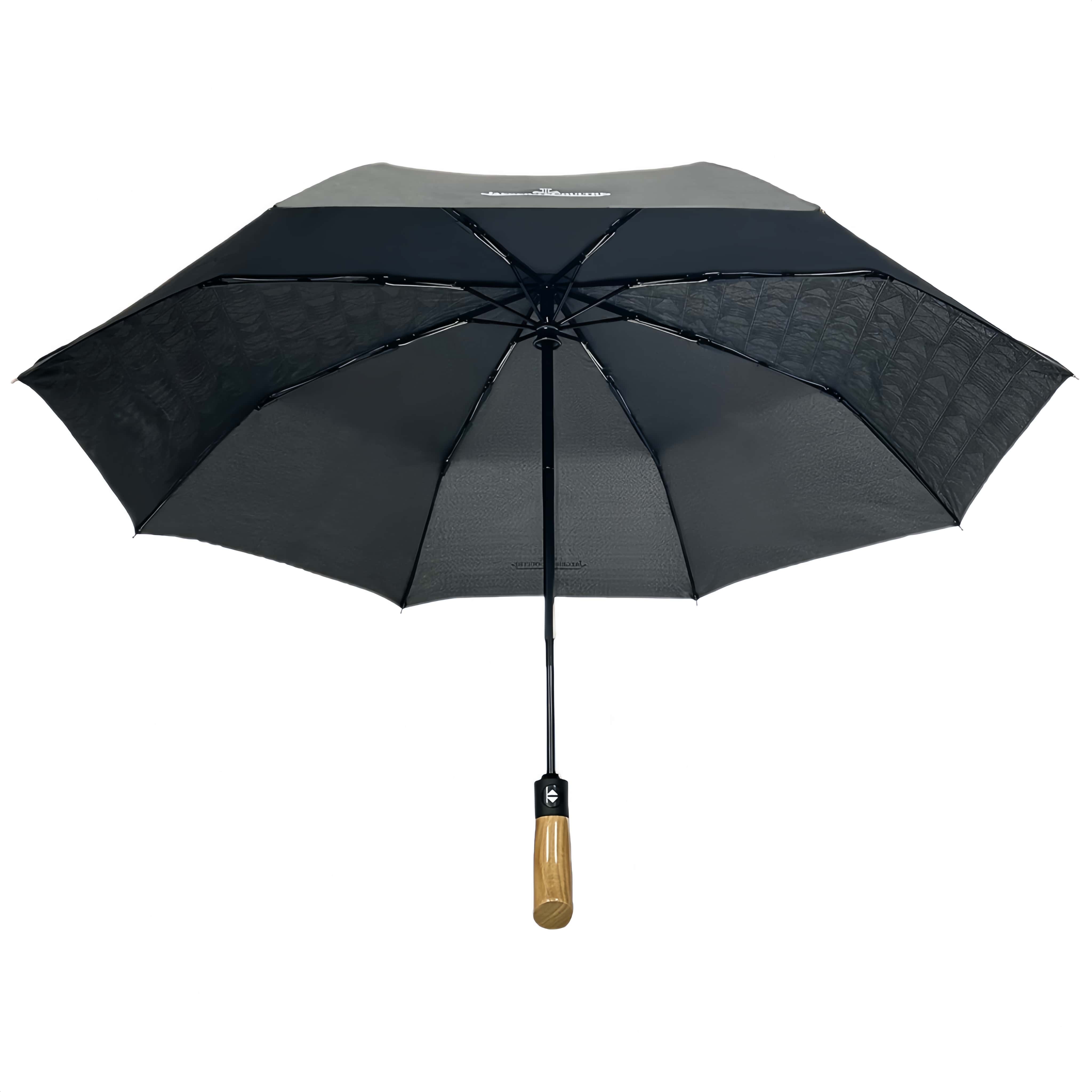 8 Ribs Windproof Wood Handle Umbrella