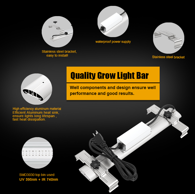 Planta LED Grow Light IR UV Bars 30W