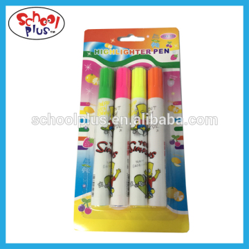 Rainbow Tank-style highlighter marker pen with assorted colors