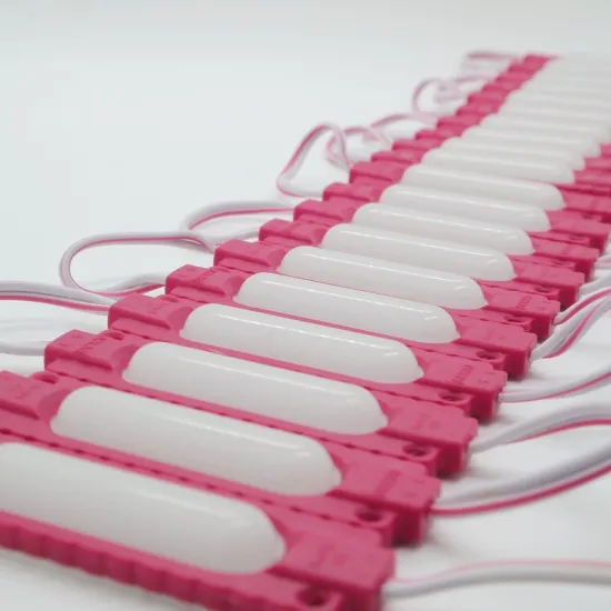 Red LED Module with PVC IP65 Opaque Lens Capsule: Backlit LED Signage for Outdoor Use (12V, 6 LEDs, 2W SMD 5730, Acrylic)