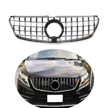 W447 Panamericana GT Style Front Bumper Grille for Mercedes-Benz V-Class/V250 MPV (2016-2019)