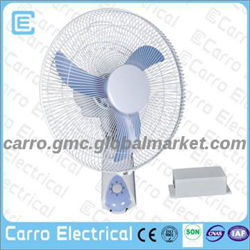 16 \'\'solar power mini camping wall mounted fan with 12v dc motor