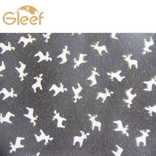 print glitter 100% polyester felt material