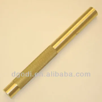 brass spline knurled shaft