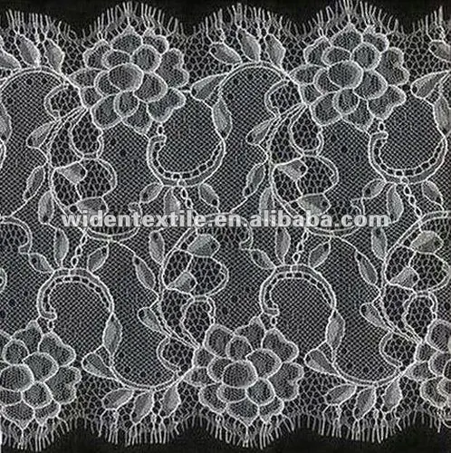 indian hot sell fashion white indian eyelash trimming lace