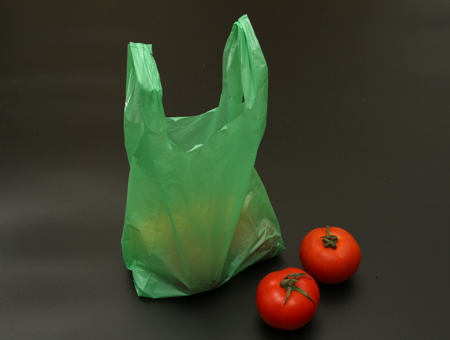 HDPE Plastic Green T-Shirt Bag Shopping Bag Trash Bags