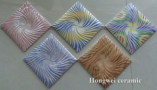 Various designs 200x200 mm Square shape rustic wall ceramic tile