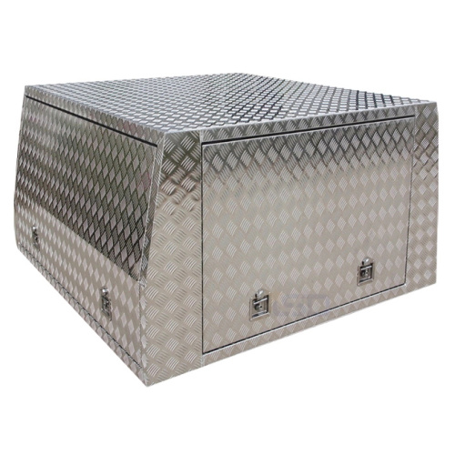 Metal Canopy Aluminum Checker Plate UTE/Truck Waterproof Canopy Tool Box Supplier