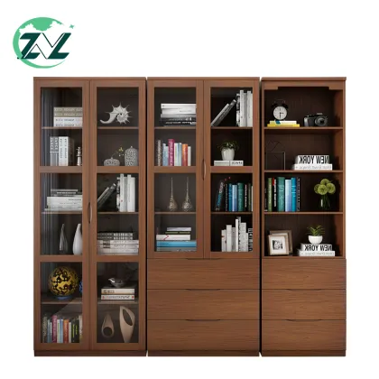 Wooden Book Shelf Cabniet Bookcase Convertible