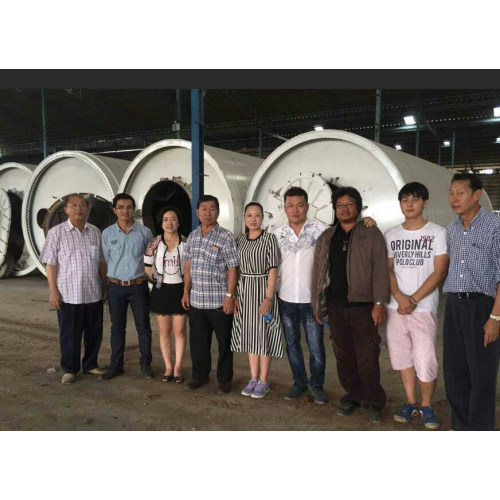 non-pullution waste tires pyrolysis machinery