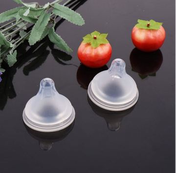 Wide caliber food-grade Silicone Baby Pacifier safe real sense wide mouth bionic matte nipples wholesale