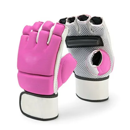 Pink Gym Training PU Leather Boxing Military Gloves