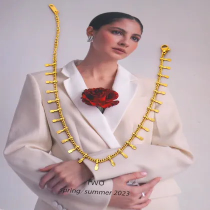 18K Gold-Plated Waterproof Women's Fashion Anklet - Never Fade Stainless Steel Party Anklet