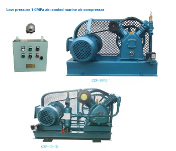Low pressure 1.0Mpa Air Cooled Marine Air Compressor
