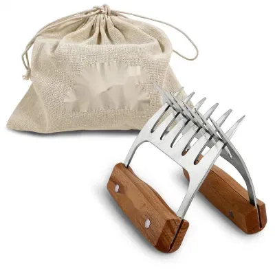 Great Shredding Pulling Pork Beef Turkey BBQ Stainless Steel Handle Meat Claws