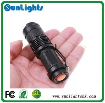 New design Waterproof rechargeable aluminum led flashlight
